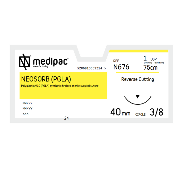 Neosorb Pack de 24x N676 Neosorb Pgla 1 75 cm 40 mm 3/8 RC Medipac - Medibloux