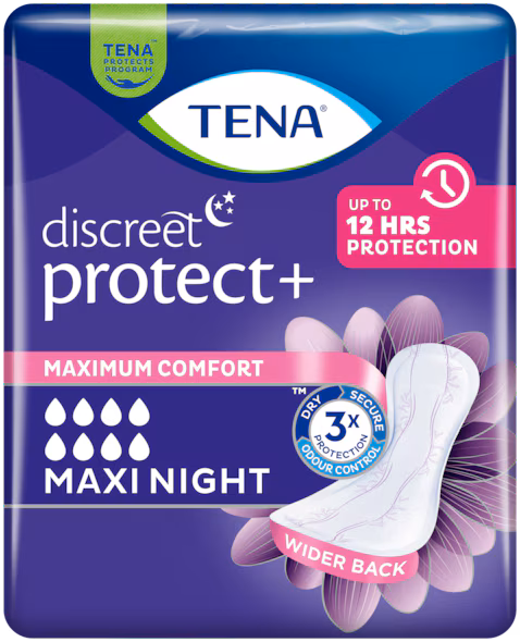 Pack de 6x12 Discreet Maxi Night Tena